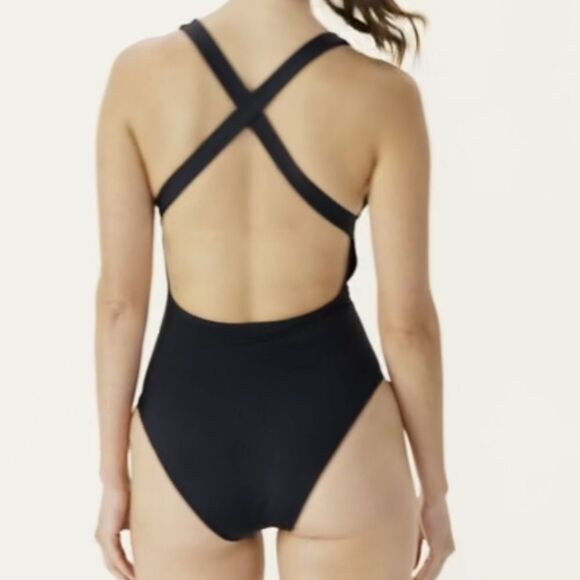 Tulum The Cheeky Tulum One Piece Swimsuit Black size M NWT - Picture 2 of 7